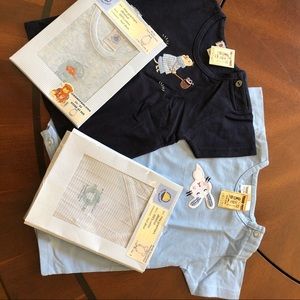 4 Newborn & 3mo Onesies & T from France & Viet Nam
